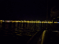 Arrivée de nuit dans le port de Camaret.