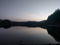 Jour 3 - Le lac de Montcyneire avant que le soleil ne disparaisse.